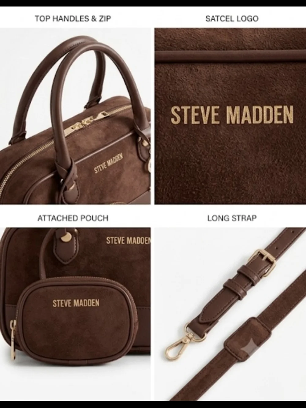 Steve Madden structured satchel